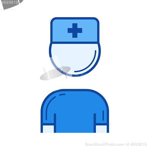 Image of Nurse line icon.