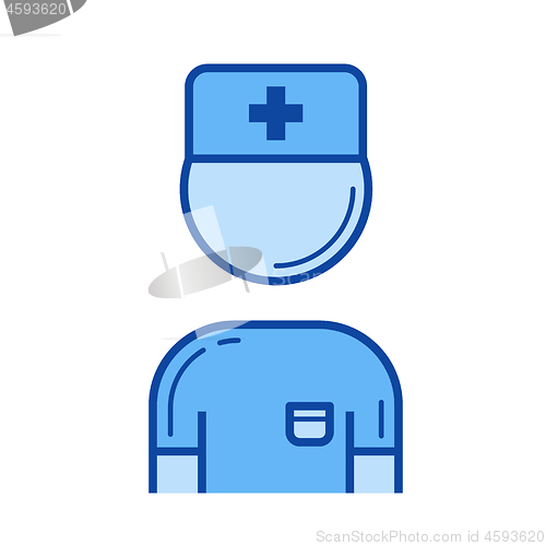 Image of Doctor line icon.