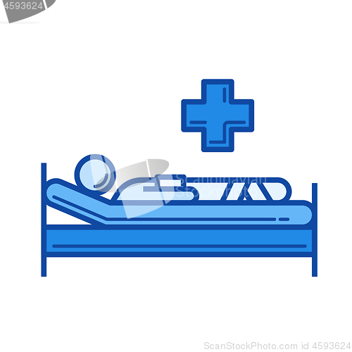 Image of Patient line icon.