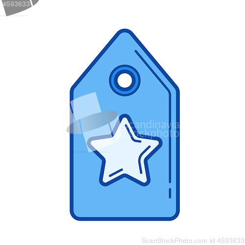 Image of Price tag line icon.