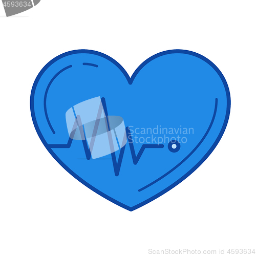 Image of Heartbeat line icon.