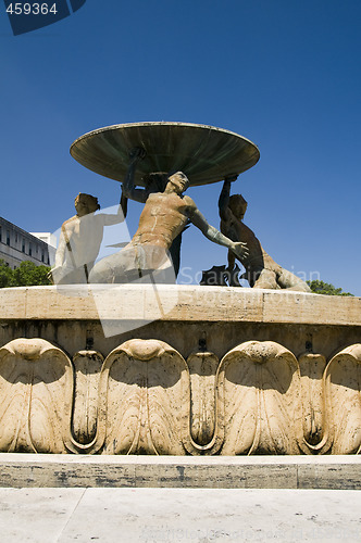 Image of triton fountain valletta malta
