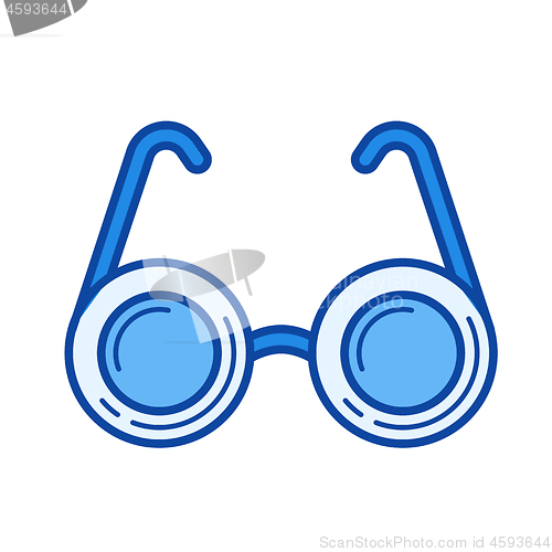 Image of Spectacles line icon.