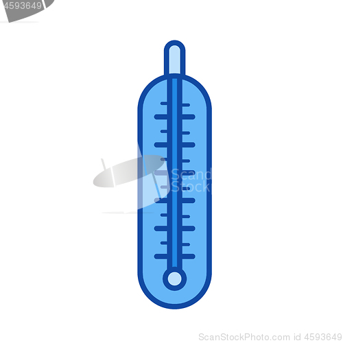 Image of Medical thermometer line icon.