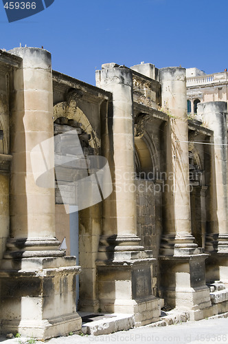 Image of malta valletta historic opera house ruins