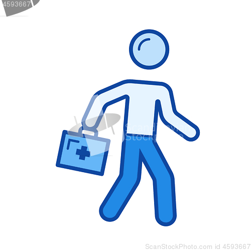 Image of Emergency care line icon.