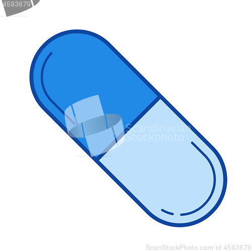 Image of Pill line icon.