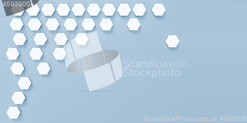 Image of hexagonal shapes background