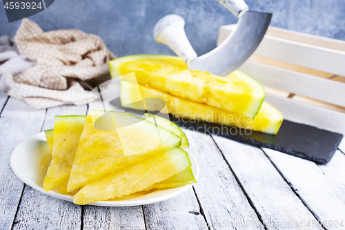 Image of yellow watermelon