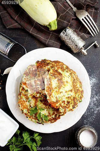 Image of zucchini pancakes