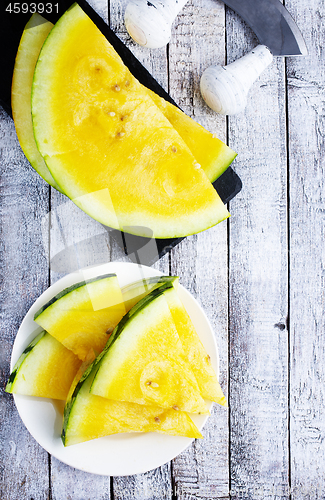 Image of yellow watermelon