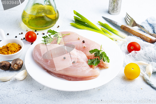 Image of raw chicken fillet