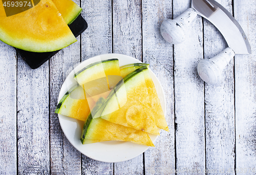 Image of yellow watermelon