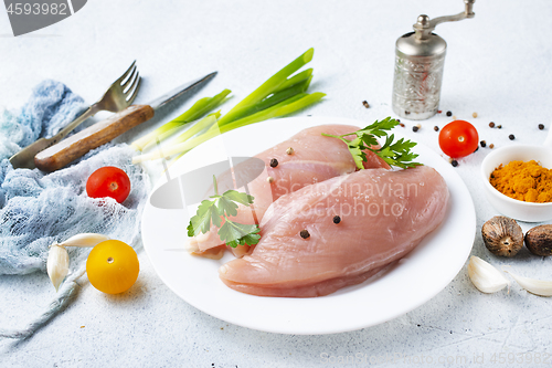 Image of raw chicken fillet