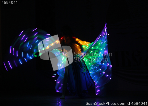 Image of electric light dance in the dark, option 2