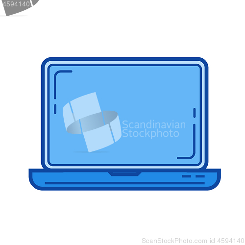 Image of Laptop line icon.