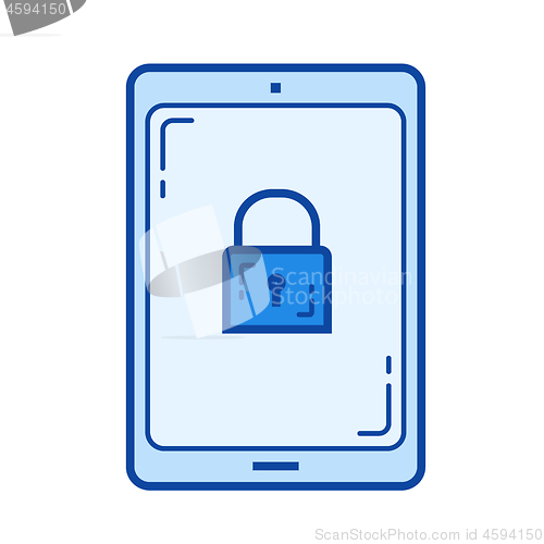 Image of Encrypted data line icon.