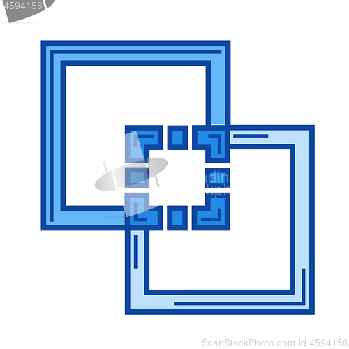 Image of Scale tool line icon.