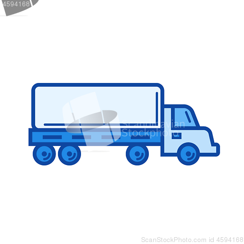 Image of Lorry line icon.