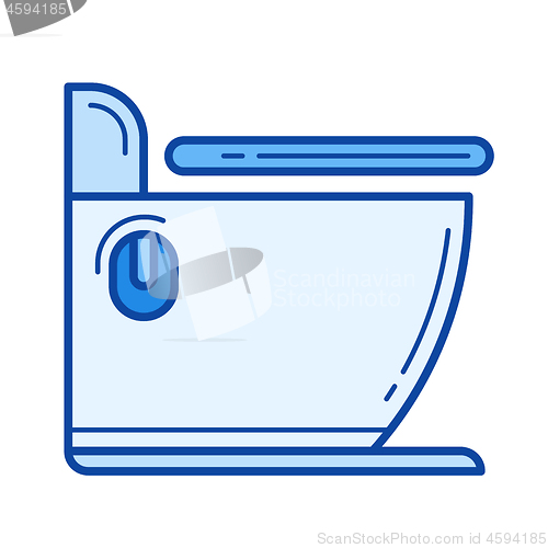 Image of Toilet line icon.