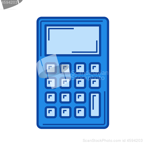 Image of Calculator line icon.