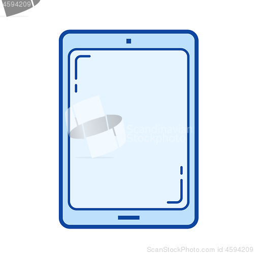 Image of Tablet line icon.