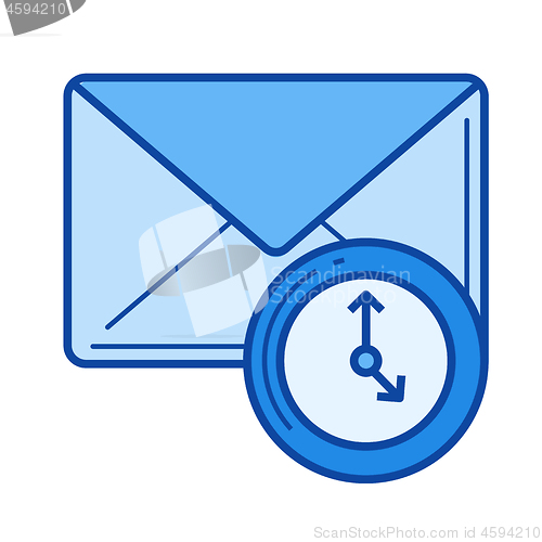Image of Email check line icon.