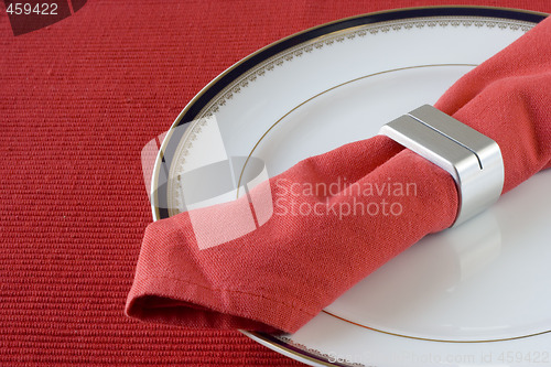 Image of napkin on the plate