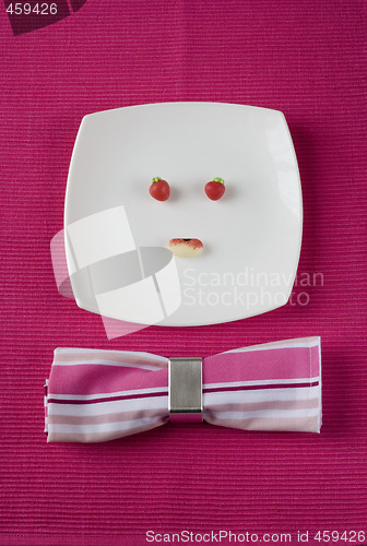 Image of funny plate face