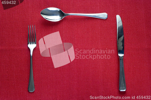 Image of fork, knife and spoon