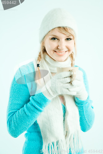 Image of Girl drinking coffee