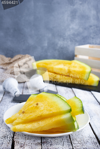 Image of yellow watermelon