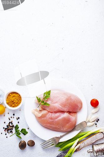 Image of raw chicken fillet