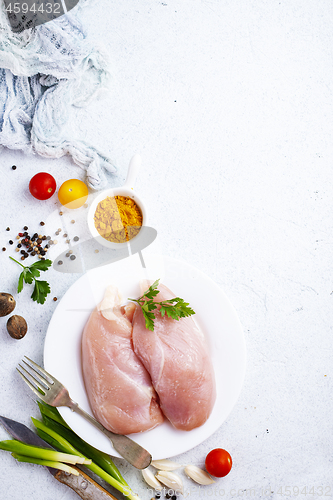 Image of raw chicken fillet