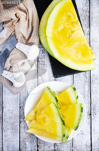 Image of yellow watermelon