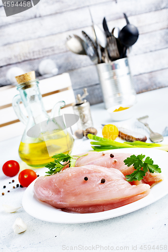 Image of raw chicken fillet