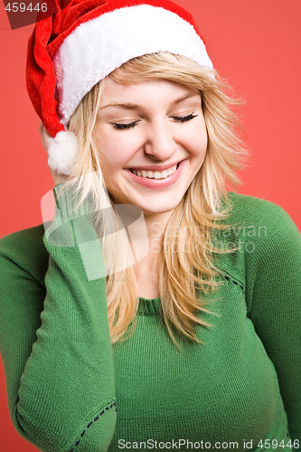 Image of Happy santa girl