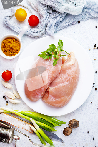 Image of raw chicken fillet