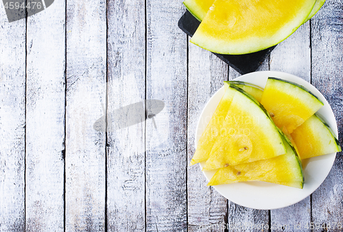 Image of yellow watermelon