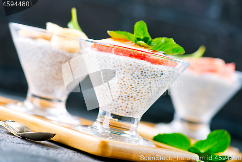 Image of desert with fruit