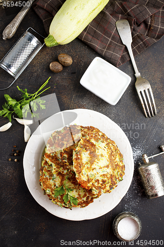 Image of zucchini pancakes