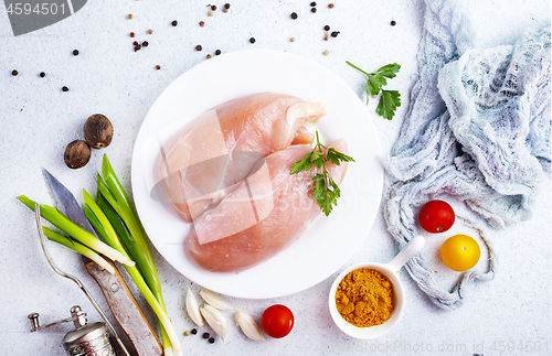 Image of raw chicken fillet