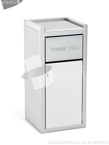 Image of Waste container on white background