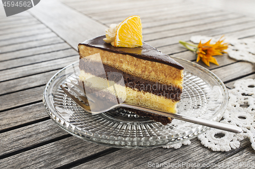 Image of Cake slice chocolate cream