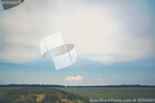 Image of Rural countryside landscape with matte effect