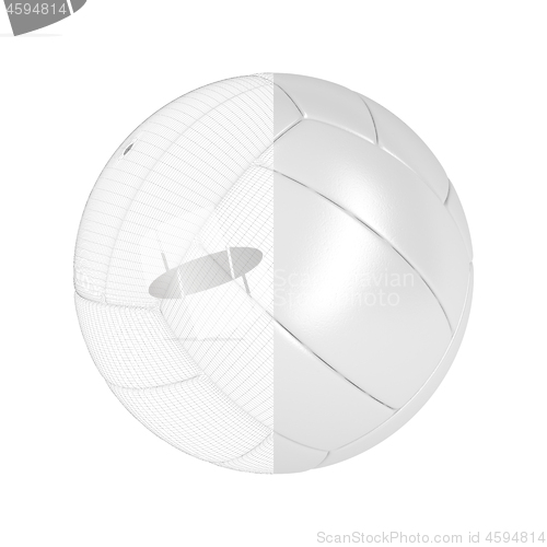 Image of 3D model of volleyball ball