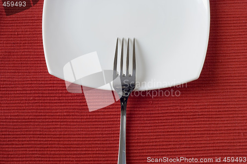 Image of fork and plate