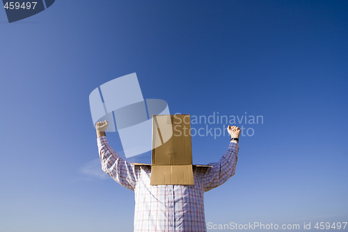 Image of cardboard head