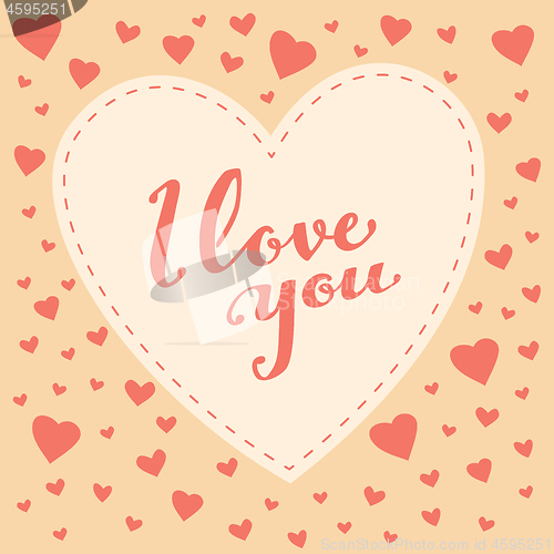 Image of Vector Illustration Valentine Day Greeting Card