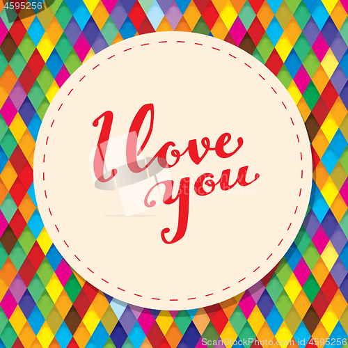 Image of Vector Illustration Valentine Day Greeting Card